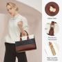 LOVEVOOK Fashion Tote Hand bags PU Leather Crossbody Shoulder Purse Bag Top Handle Satchel Purses and handbags for Women Ladies