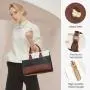 LOVEVOOK Fashion Tote Hand bags PU Leather Crossbody Shoulder Purse Bag Top Handle Satchel Purses and handbags for Women Ladies