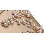 Factory direct wholesale brand new evening clutch bags PU fabric handmade metal floriation clutches for women party prom banquet
