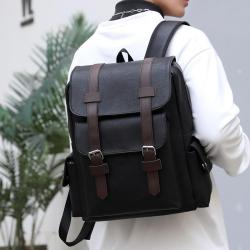 ZWY224 Wholesale Men Vintage Laptop Backpack PU Waterproof Wearable Fashion Backpack Daily Business Work Travel Shoulder Bag
