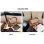 ZWY329 New Fashion Summer Beach Ladies Straw Bag Wholesale Hot Sale Rainbow Shoulder Crossbody Bag Zipper Daily PU Women Bag