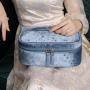 Flannel Makeup Storage Bag Portable Large Capacity Starry Sky Makeup Bag