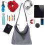 Professional Manufacturer Womens Canvas Crossbody Bags Medium Size Shoulder Tote Handbag with Zipper