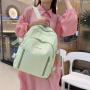 KBW507 Girls Waterproof New Fashion Backpack Nylon Custom Logo SchoolbagTravel Student Zipper Minimalist Schoolbag Laptop Bag
