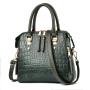 Stone Pattern PU Leather Handbag 2024 New High Capacity Casual Shoulder Bag Luxury Customs Tote Bag