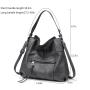 REALER New style PU Leather women's Shoulder Bag Large Capacity Crossbody Bags with Tassel Customize women ladies Hobo Handbags