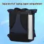 LOVEVOOK Wholesale rolltop Eco-friendly Waterproof Backpack Trendy Anti Theft Scool Bag with USB College Laptop Rucksack Herren