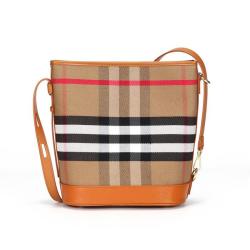 Factory Direct Sales Luxury Designer Europe Style Fashion Canvas Tote Shoulder Crossbody Bucket Bags Leather Women Handbag
