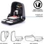Cut Resistant Pack Avoid Theft Anti Knife Bag Slash-Fabric Backpack With Combination Lock