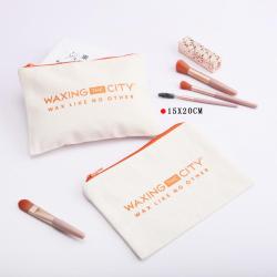 Custom Personalised Printed Canvas Cosmetic Wedding Gift Dust Bag Packaging Jewelry Bag Canvas Zipper Bag