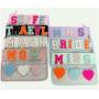 Keymay Bag Stock Embroidered Chenille Sequin Patch Waterproof Zipper Clear Pouch Transparent PVC Gift Snacks Makeup Cosmetic Bag