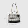 2024 Factory New Customized Vegan Ladies Handbags Hot Sale Chain Tweed Ladies Shoulder Bag Business Women Normal Use Tote Bag