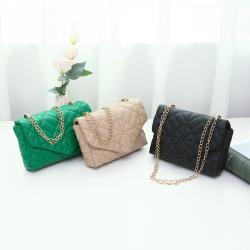 Fashion Diamond Lattice Women Shoulder Crossbody Bags Small Square Womens Messenger Bags Chain Cheap Women Bags Customs Handbag