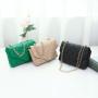 Fashion Diamond Lattice Women Shoulder Crossbody Bags Small Square Womens Messenger Bags Chain Cheap Women Bags Customs Handbag