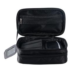 Waterproof double-layer cosmetic bag creative geometric diamond wash bag new nylon storage bag portable
