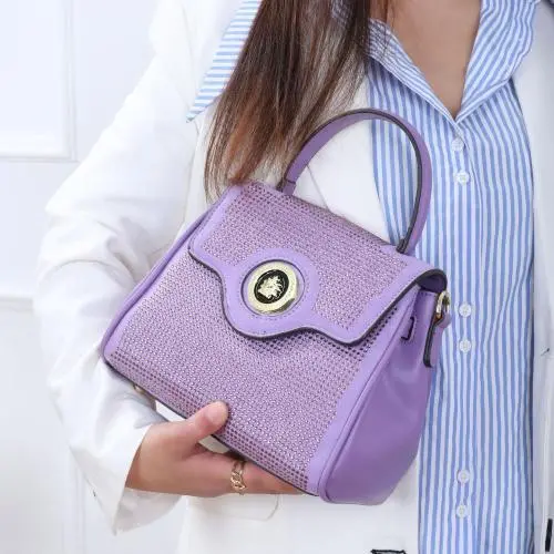ladysky private label newest handbags for women diamonds designer female bags ladi luxury bag for women quality top selling 24cm