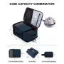 LOVEVOOK Carry on Backpack Flight Approved with 3 Packing Cubes laptop travel backpack bag with usb duffel bags for men women