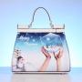 hot textures handbag for women cute luxury printing ladies bag chicken tracks designer bag set Unique Christmas gift girl bag