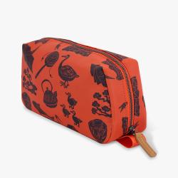 Custom Printed Waterproof Cosmetic Purse Tropical Bohemian Floral Makeup Bags Nylon Pouches Balloon Flamingo Leaves Leopard