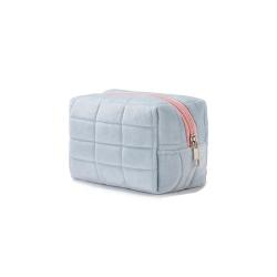 Soft Plush Cosmetic Bag Fluffy Fuzzy Makeup Pouch Zipper Cute Spacious Pillow-shaped Travel Toiletry Bag