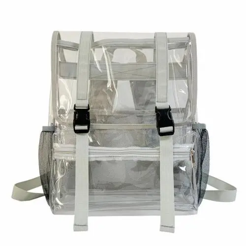 ZR807 Unisex Schoolbag Backpack Transparent Laptop Bag Funny Ghost PVC High Quality Zipper Waterproof Fashion Backpack Halloween