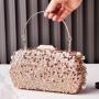 New sequined evening bag beads retro shiny party bag evening dress clutch bag fashion handbags for ladies