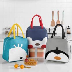 New large capacity portable thermal insulation bag cartoon cute fun insulation lunch box bag