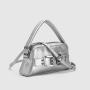 Guangzhou Manufacturer Custom Logo 2024 Latest Crossbody Bag Trending Metal Color Mini Handbags For Luxury Women