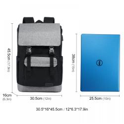 2022 LOVEVOOK casual Student Bookbag 15.6in Vintage waterproof men school bookbag Travel Daypack women laptop backpack