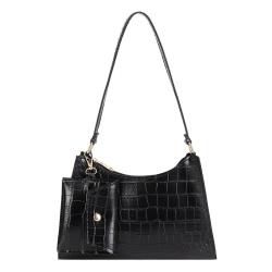 2024 New Crocodile Pattern Women's One Shoulder Bag Fashionable Cross-border Wholesale for Mother and Girl Underarm Bag