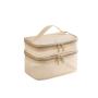 Large capacity portable travel minimalist mesh makeup bag
