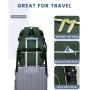 Flight Approved 40L Backpack for Men Women Waterproof Large TSA 17in Luggage Bag with 3 Packing Cubes Travel Backpacks Carry On