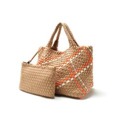 2024 Custom Logo Weave Neoprene Tote Bag Handbag For Women Luxury With Clutch Purse