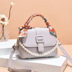 Custom Logo Fashion Luxury Pearl Hand Bags Customs Handbag For Women PU Waterproof Ladies Purses Girl