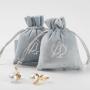 Custom Logo Printed Velvet Gift Bag Luxury Velvet Drawstring Bag For Jewelry