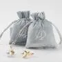Custom Logo Printed Velvet Gift Bag Luxury Velvet Drawstring Bag For Jewelry