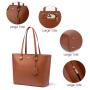 LOVEVOOK New Style 2pcs/set Fashion Handbags Ladies PU Leather Shoulder Bags Shopping Tote Satchel Purse Set for Women