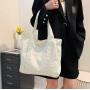 ZWY241 Customizable logo Fashion Handbag Canvas Bag Women Eco-friendly Recyclable Shopping Bag Daily Travel Work Crossbody Bag