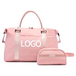 Customized Waterproof Travel Duffel Bag Set with Toiletry Carry On Weekender Sport Gym Bag with Wet Pocket