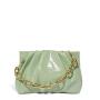 Luxury Design Handbags Purses Customized Shoulder Bag With Metal Chain Pleated Leather Clutch Bag For Women