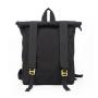 CHANGRONG Custom Black Recycle Canvas travel roll top backpack Bag