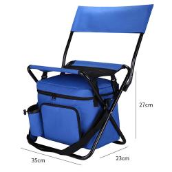 Custom Portable Light Outdoor Fishing Camping Travel Beach Folding Chairs Cooler bag