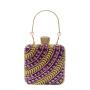 2024 Fashion Designer Handbag Diamond Dinner CrossbodyBag Wedding Party Women's Shoulder Bag Luxury Square Handbag