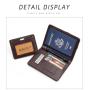 ZR046 Customized PU Storage Vaccine Card Set Certificate Passport Bag RFID Driver's License Passbook Travel Passport Wallet