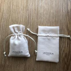 Custom Logo Suede Jewelry Packaging Pouch Bag Suede Packaging Jewellery Bag