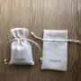 Custom Logo Suede Jewelry Packaging Pouch Bag Suede Packaging Jewellery Bag