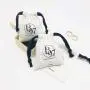 Custom Logo Printed Brush Canvas Drawstring Bag Jewelry Hairpin Brooch Packaging Wedding Promotion Use Cotton Gift Jewellery Bag