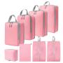 XL009-8 Foldable Travel Bag Eight Pieces Travel Organizer Set 6 Colors Accept Customized Logo Durable Essentials for Travelling