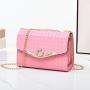2023 Fashion Custom Mini Girl Crossbody Solid Color Luxury Bags Women Handbags With Pearl Pendent