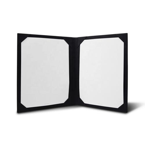 Premium pu leather popular menu holder table menu covers for restaurant/salons/cafe